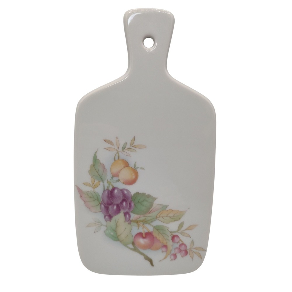 Winrose‎ Collection Porcelain Cutting Board Hand Decorated Small Fruit MCM